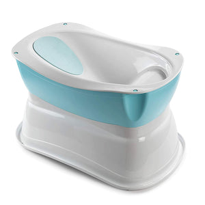 Right Height Summer Bathtub - Spacious elevated baby bathtub with newborn bath support - Extended use features include bathtub seat and stool MRM1871