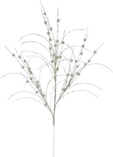 Load image into Gallery viewer, 35&quot; Silver Glitter Berry Artificial Christmas Spray
