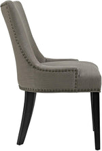 Load image into Gallery viewer, Modway Marquis Modern Upholstered Fabric  Dining Chair with Nailhead Trim in Granite, #6276
