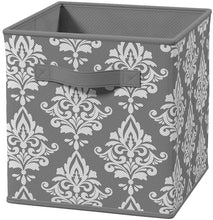 Load image into Gallery viewer, ClosetMaid 3254 Cubeicals Fabric Drawer, Gray Damask HA9738
