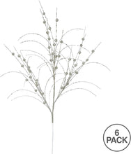 Load image into Gallery viewer, 35&quot; Silver Glitter Berry Artificial Christmas Spray
