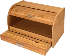 Load image into Gallery viewer, Honey-Can-Do Bamboo Bread Box, Bamboo
