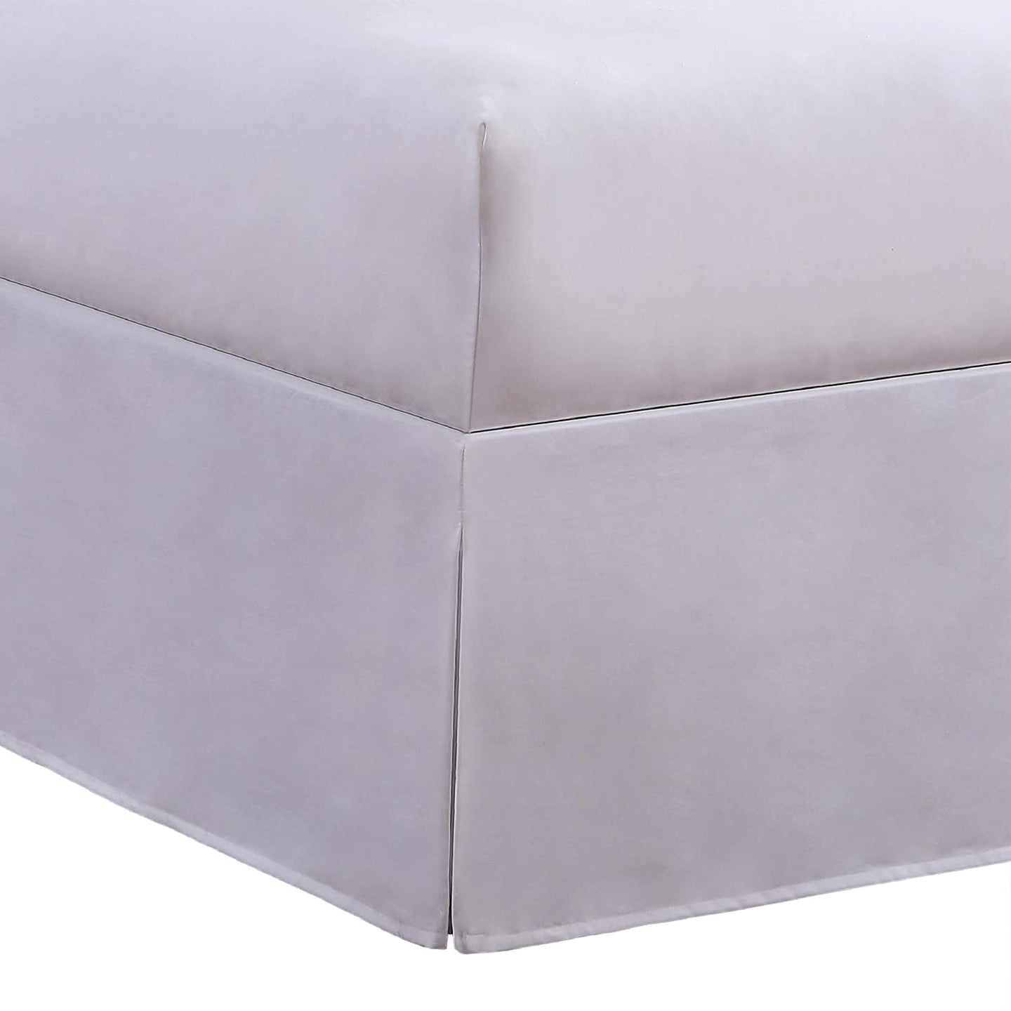 Bed Maker's Wrap-Around  Microfiber Bed Skirt for Adjustable Beds, Tailored Style, 15 Inch Drop Length, Twin, White GL1357