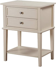 Load image into Gallery viewer, Set of 2 White Nightstands 7026 (2 boxes) *AS IS* Damage to corners.
