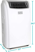 Load image into Gallery viewer, BLACK+DECKER 14,000 BTU Portable Air Conditioner with Remote Control, White
