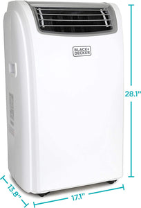 BLACK+DECKER 14,000 BTU Portable Air Conditioner with Remote Control, White