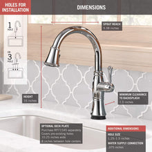 Load image into Gallery viewer, Cassidy Touch Single-Handle Pull-Down Sprayer Kitchen Faucet 1159CDR
