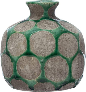 Terra-Cotta Vase with Wax Relief Dots