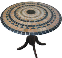 Load image into Gallery viewer, Vesuvius Stone Pattern Mosaic Table Cover - Fits Round 36 Inch pedestal To 48 Inch Tables
