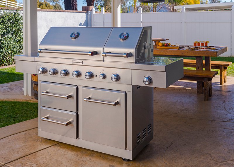 KitchenAid 6-Burner Dual Chamber Propane Gas Grill 5356RR