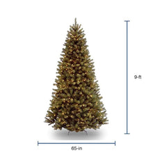 Load image into Gallery viewer, National Tree Company 9-ft North Valley Spruce Pre-Lit Traditional Artificial Christmas Tree with 700 Constant White Clear Incandescent Lights 4349RR
