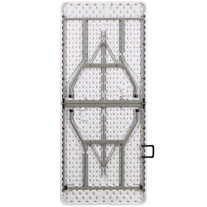 72'' Plastic Rectangular Fold-in-Half Folding Table