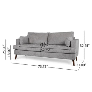 73.75'' Recessed Arm Sofa