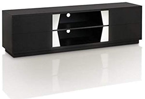 Tatem 71" TV Stand in Black and White 1243CDR