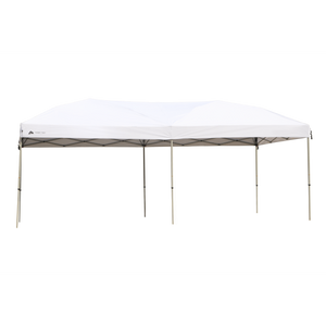 20' x 10' Straight Leg (200 Sq. ft Coverage), White, Outdoor Easy Pop up Canopy