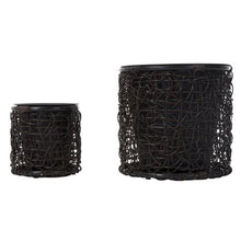 Load image into Gallery viewer, Set of Two Indoor/Outdoor Brown Planter Baskets #9456
