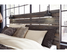 Load image into Gallery viewer, Signature Design by Ashley Drystan Rustic Brown Queen Panel Headboard 5952RR
