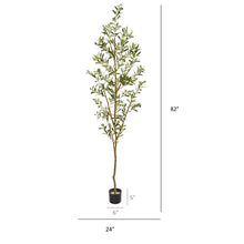 Load image into Gallery viewer, 77&quot; Artificial Olive Tree in Planter 5886RR
