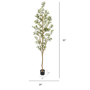 77" Artificial Olive Tree in Planter 5886RR