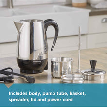 Load image into Gallery viewer, Stainless Steel 8 Cup Electric Coffee Percolator
