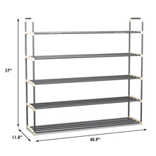 Load image into Gallery viewer, Shoe Rack with 5 Shelves Holds 30 Pairs by Home-Complete - 713CE
