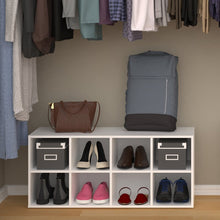 Load image into Gallery viewer, 8-Compartment 8 Pair Stackable Shoe Rack 1915CDR

