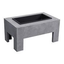 Load image into Gallery viewer, Monolith Fire Basin in Light Gray Cement 7484
