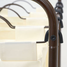 Load image into Gallery viewer, Household Essentials Rolling Quad Laundry Sorter with Removable Hamper Bags | Antique Bronze Frame
