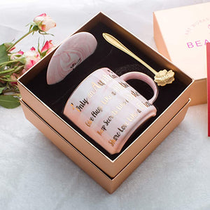 Aunt Gifts - Best Gifts for Aunt - Only an Aunt Can Give Hugs Like A Mother Keep Secrets Like A Sister Share Love Like A Friend - Pink Ceramic Marble Mug 11.5 oz and Lid