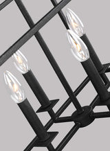 Load image into Gallery viewer, Sea Gull Lighting 6615008-839 Perryton Ocho Island Modern Chandelier Pendant Light with Blacksmith Finish MRM640
