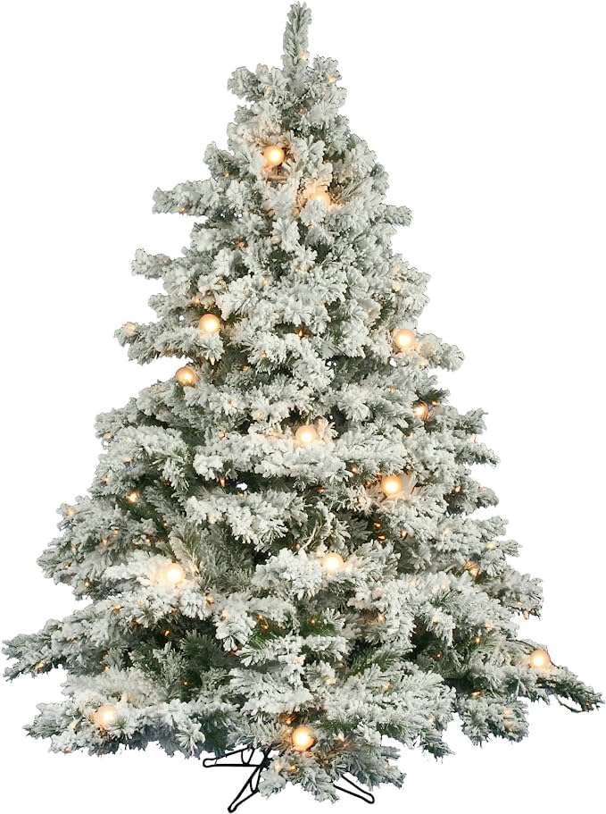 6.5' Alaskan Pine Artificial Christmas Tree with Snowy Effect