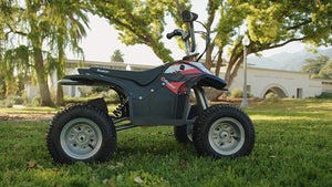 Razor Dirt Quad - 24V Electric 4-Wheeler ATV - Twist-Grip Variable-Speed Acceleration Control, Hand-Operated Disc Brake, 12" Knobby Air-Filled Tires