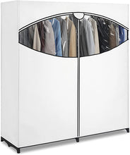 Load image into Gallery viewer, Extra-Wide Clothes Closet, 60” with, White Cover
