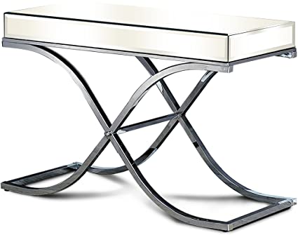 Beveled Mirror Finish Sofa Table (500MM)