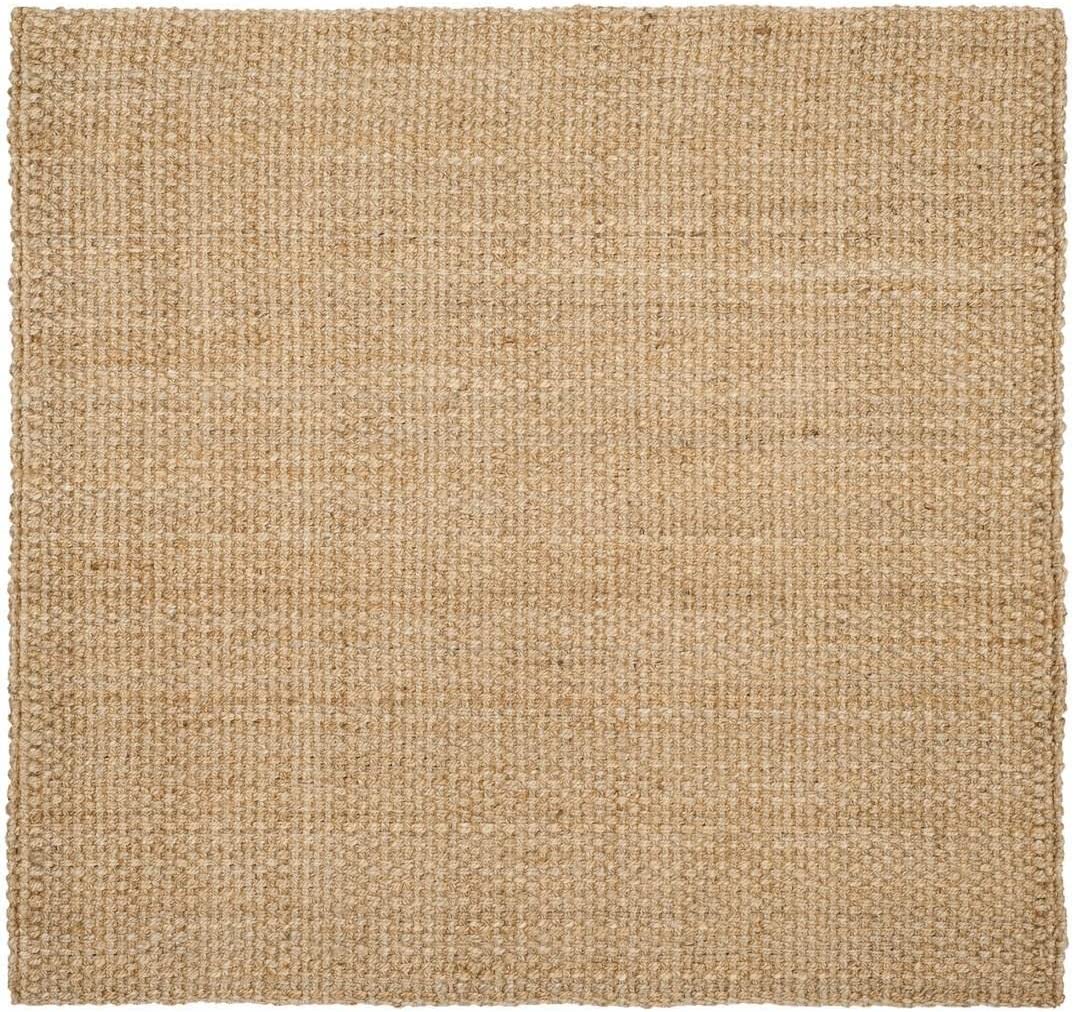 SAFAVIEH Natural Fiber Collection 9' x 9' Square Natural Handmade Basketweave Premium Jute Living Room Dining Bedroom Area Rug