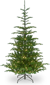National Tree Company 7.5-ft Norway Spruce Pre-Lit Traditional Artificial Christmas Tree 796CDR