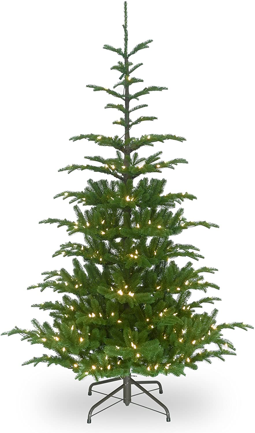 National Tree Company 7.5-ft Norway Spruce Pre-Lit Traditional Artificial Christmas Tree 796CDR
