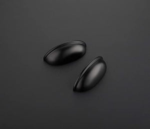 10 Pack 3" Drawer Pulls Matte Black Cabinet Cup Pulls Kitchen Hardware Cabinet Handles Drawer Handles Knobs 3 inch Hole Center