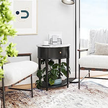 Load image into Gallery viewer, Aurora End Table, White Marble
