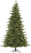 Load image into Gallery viewer, 4.5&#39; Fresh Balsam Fir Artificial Christmas Tree, Warm White Dura-Lit LED Lights - Faux Christmas Tree - Seasonal Indoor Home Decor
