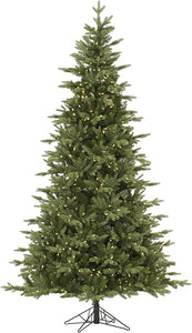 4.5' Fresh Balsam Fir Artificial Christmas Tree, Warm White Dura-Lit LED Lights - Faux Christmas Tree - Seasonal Indoor Home Decor