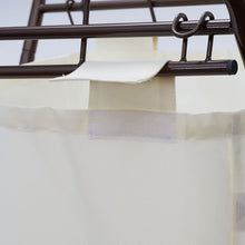 Load image into Gallery viewer, Household Essentials 7172 Rolling Laundry Hamper with Heavy-Duty Canvas Bag | Antique Bronze Frame
