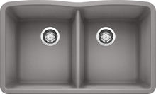 Load image into Gallery viewer, BLANCO, Metallic Gray 440183 DIAMOND SILGRANIT 50/50 Low Kitchen Sink MRM635
