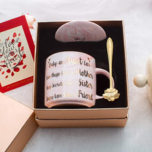 Load image into Gallery viewer, Aunt Gifts - Best Gifts for Aunt - Only an Aunt Can Give Hugs Like A Mother Keep Secrets Like A Sister Share Love Like A Friend - Pink Ceramic Marble Mug 11.5 oz and Lid
