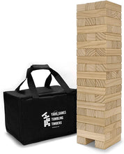 Load image into Gallery viewer, Large Tumbling Timbers with Carrying Case | Starts at 2-Feet Tall and Builds to Over 4-Feet | Made with Premium Pine Wood
