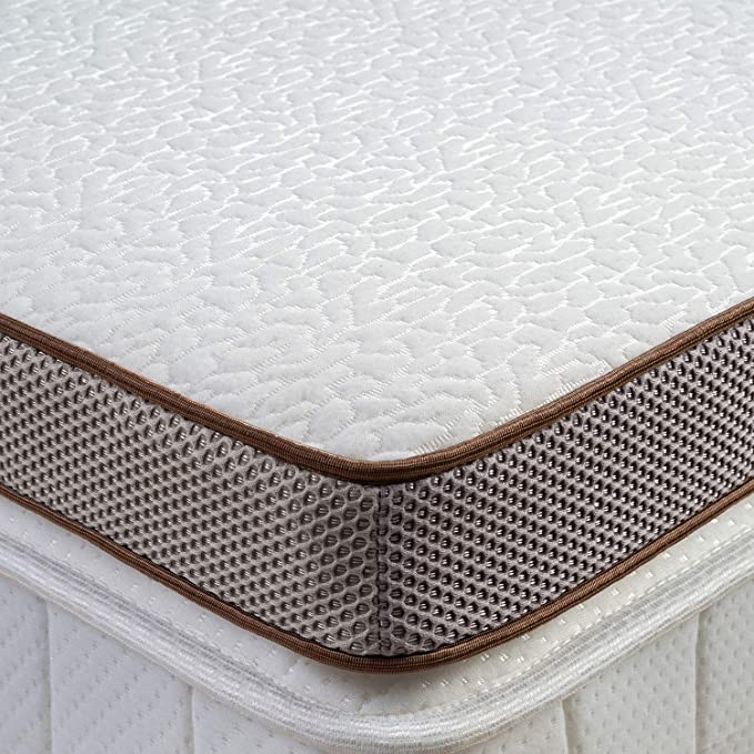3 Inch Memory Foam Mattress Topper, Gel Infused Toppers for Queen Size Bed, Premium Mattress Pad with Removable Soft Cover, 2-Layer Ventilated Design & High-Density Memory Foam