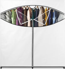 Load image into Gallery viewer, Extra-Wide Clothes Closet, 60” with, White Cover
