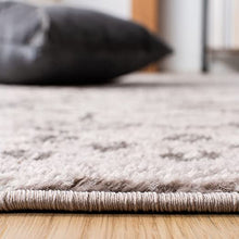 Load image into Gallery viewer, Amsterdam Collection 3&#39; x 5&#39; Light Grey / Brown Moroccan Boho Non-Shedding Living Room Bedroom Accent Rug
