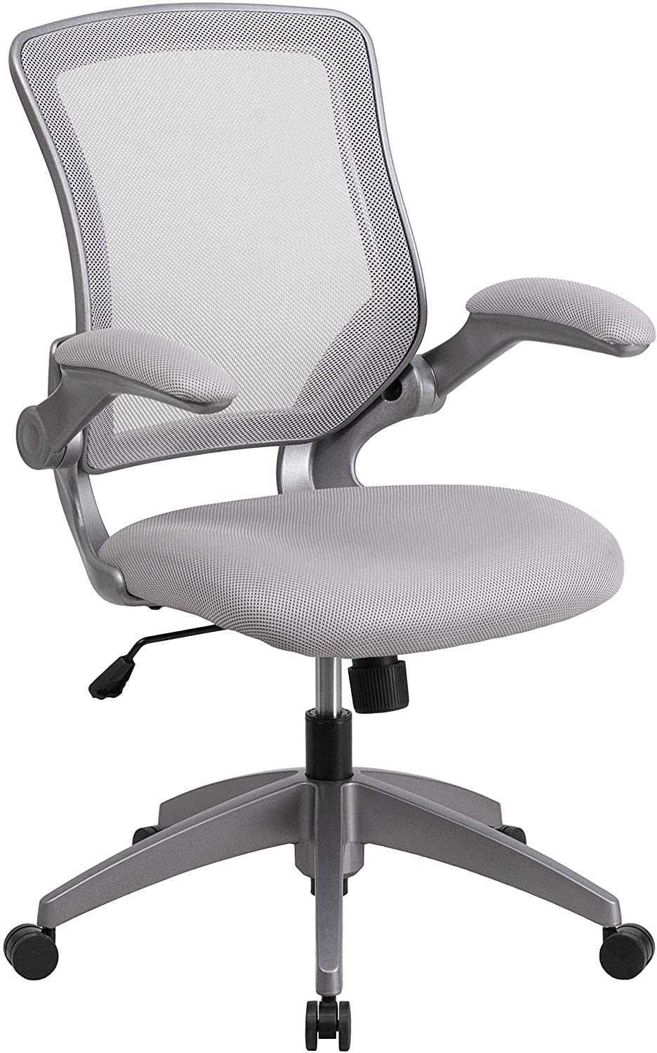 Mid-Back Gray Mesh Swivel Office Chair #9920