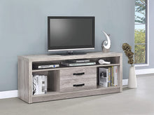 Load image into Gallery viewer, Coaster 2 Drawer Gray Driftwood TV Console 3390AH

